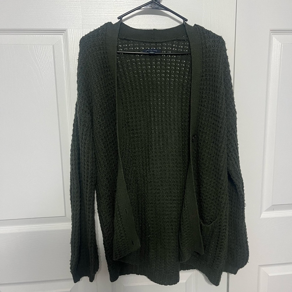 American Eagle Outfitters Dark Green Cardigan